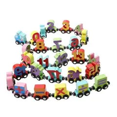 GENERICO - Tren Magnético De Madera Juego Didáctico Montessori 27 Pcs