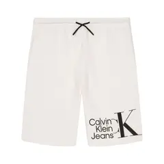 CALVIN KLEIN - Bermuda Con Logo Blanco Para Niño
