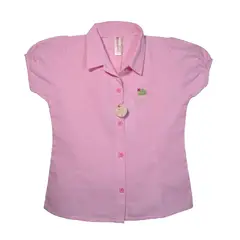 WOONKIE - CAMISA BORDADA NIÑA ROSADO CLARO