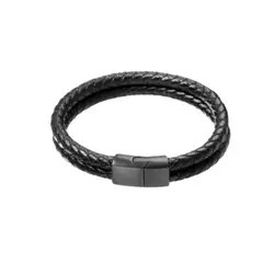 CLOCK - BRAZALETE TRENZADA ONIX - BRA-29