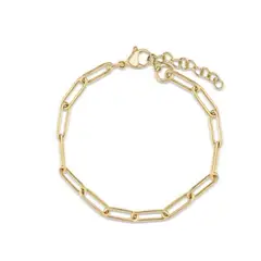 CLOCK - BRAZALETE CADENA DORADA - BRA-35