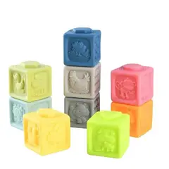 SPARK - Set x9 Cubos Suaves Actividad Sensorial Para Bebe