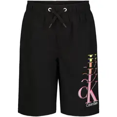 CALVIN KLEIN - Bermuda Con Logo Negro Niño