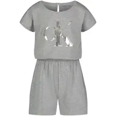 CALVIN KLEIN - Enterizo Con Bermuda Niña Gris