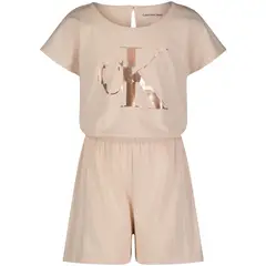 CALVIN KLEIN - Enterizo Con Bermuda Niña Beige
