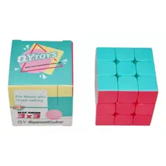 MAZUGI - Rubik Cubo 3x3 Pastel Rompecabezas Mágico Juguete Qytoys