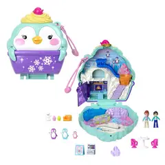 POLLY POCKET - Muñeca Estuche De Pingüino De Nieve
