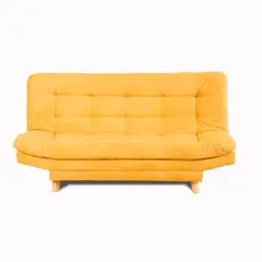 GENERICO - Sofá Cama Valencia Mostaza 3 PTOS 180x84x85 + Cojines