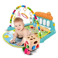 IMPORTADORA MAKA - Tapete Musical Gimnasio Piano + cubo de madera