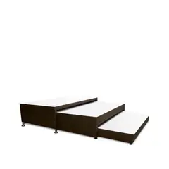 MAGIC CLASS - CAMA NIDO DUPLEX 140X190 ECOCUERO CAFÉ