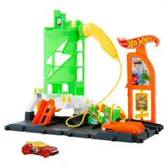HOT WHEELS - City Pista Súper Estación De Gasolina