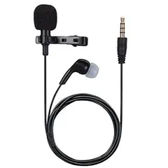 GENERICO - Microfono celular y audifono trrs de solapa para celulares