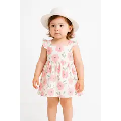 LUSOLSI - Prendas niñas ropa conjuntos vestido y sombrero niñas