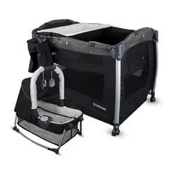 BEBESIT - Cuna Corral Bebé Con Moises Osaka Negro