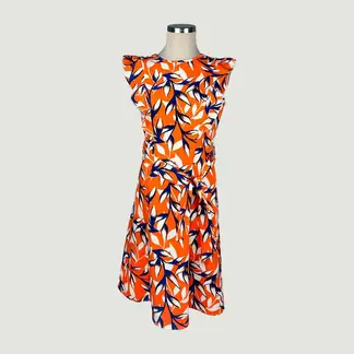 L Y H - Vestido Para Mujer Naranjo Marca L&H