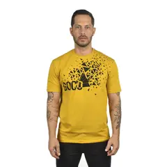 GOCO - Polo Audax para hombre estampada con bolsillo