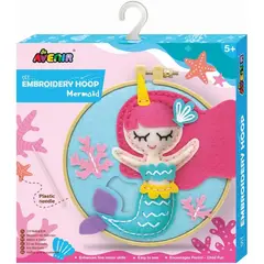 JUGANDO Y EDUCANDO - Juguete Niñas Set De Arte Y Diseño Bordados Sirena Tejido