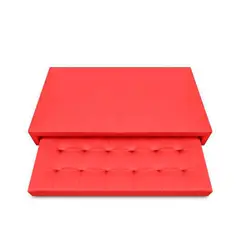 MAGIC CLASS - BASE CAMA NIDO JAFAR140X190 MICROFIBRA ROJO