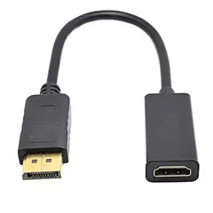 GENERICO - Dp to hdmi cable adaptador macho a hembra displayport grwibeou