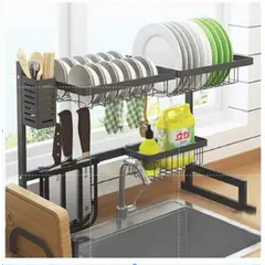 GENERICO - Organizador Y Escurridor Platos Loza Cubiertos Seca Platos