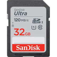 SANDISK - Memoria SD 32GB Ultra 120 MB/S UHS-I C10 U1 FullHD