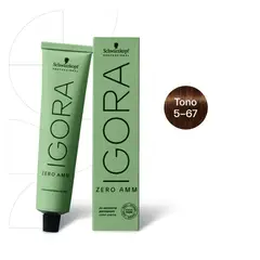 SCHWARZKOPF - Tinte Igora Zero AMM 5-67 Castaño Claro Marrón Cobrizo