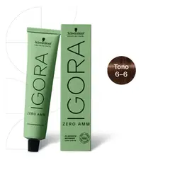 SCHWARZKOPF - Tinte Igora Zero AMM 6-6 Rubio Oscuro Marrón