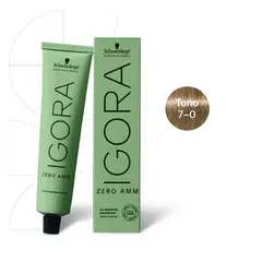 SCHWARZKOPF - Tinte Igora Zero AMM 7-0 Rubio Medio