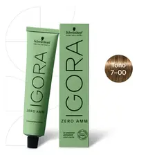 SCHWARZKOPF - Tinte Igora Zero AMM 7-00 Rubio Medio Natural Intenso