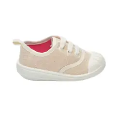 PUNKY KIDS - Zapatilla para niña Beige Shine