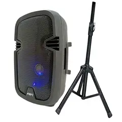 NIA - Parlante cabina usb bluetooth recargable mas tripode soporte base