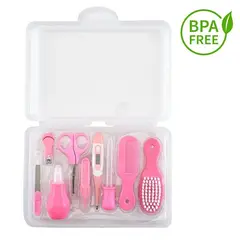 GENERICO - Kit De Cuidado Para Bebe 9 Piezas Con Estuche Portatil