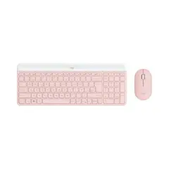 LOGITECH - Combo Inalámbrico Mk470 Slim Teclado Y Mouse Rosado