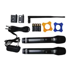 PA PRO AUDIO - Q3-MIC Micrófonos inalámbricos dobles UHF