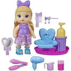 BABY ALIVE - Muñeca Sudsy Styling Baby Cabello Rubio Blonde