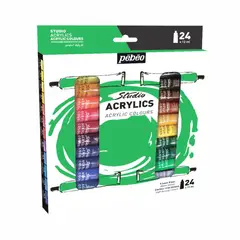 PEBEO - Set De Pinturas Acrilicas 12 Ml Con 24 Tubos