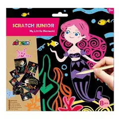 JUGANDO Y EDUCANDO - Set De Arte Para Raspar Sirena Actividades Niños Y Niñas