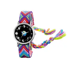 DAYOSHOP - Reloj Luna Fase Lunar Plateado Tejido Artesanal + Estuche
