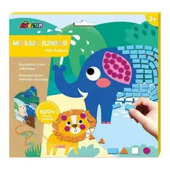 JUGANDO Y EDUCANDO - Set De Arte Y Manualidades Con Stickers Mosaico Animales