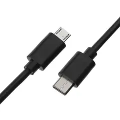 GENERICO - Cable adaptador usb tipo c macho a micro usb macho 1 metro