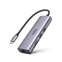 UGREEN - Hub multipuerto 7 en 1 hdmi 4k rj45 gigabit usb 3,0 pd 100w