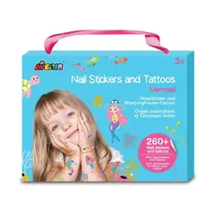 JUGANDO Y EDUCANDO - Set De Stickers Para Uñas Y Tattoos Temporales Sirenas