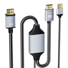 GENERICO - Cable Convertidor 8k Hdmi 21 A Displayport 14 Hasta 144 Hz 2M