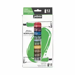 PEBEO - Pintura Acrílica Pébéo Studio Acrylics 12 Ml 12 Colores