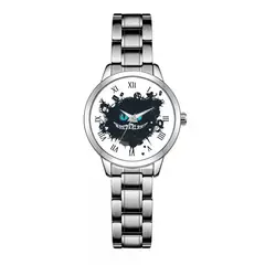 DAYOSHOP - Reloj Alicia En El Pais Maravillas Correa Acero + Estuche