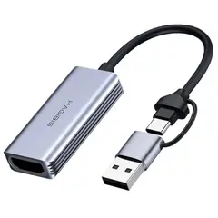 GENERICO - Tarjeta Capturadora Grabadora Video Hagibis USB-A USB-C 3.0 Hdmi 4k