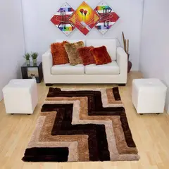 MITAPETE COM - Alfombra Tapete 3D 120 X 170cms Café