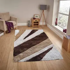 MITAPETE COM - Alfombra Tapete 3D 120 X 170cms Cafe
