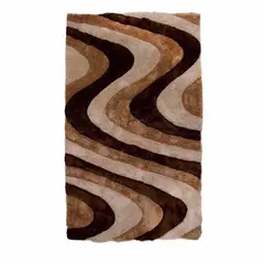 MITAPETE COM - Alfombra Tapete 3D Pie De Cama 60 X 100cms Cafe
