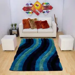 MITAPETE COM - Alfombra Tapete 3D 80 X 150cms Azul